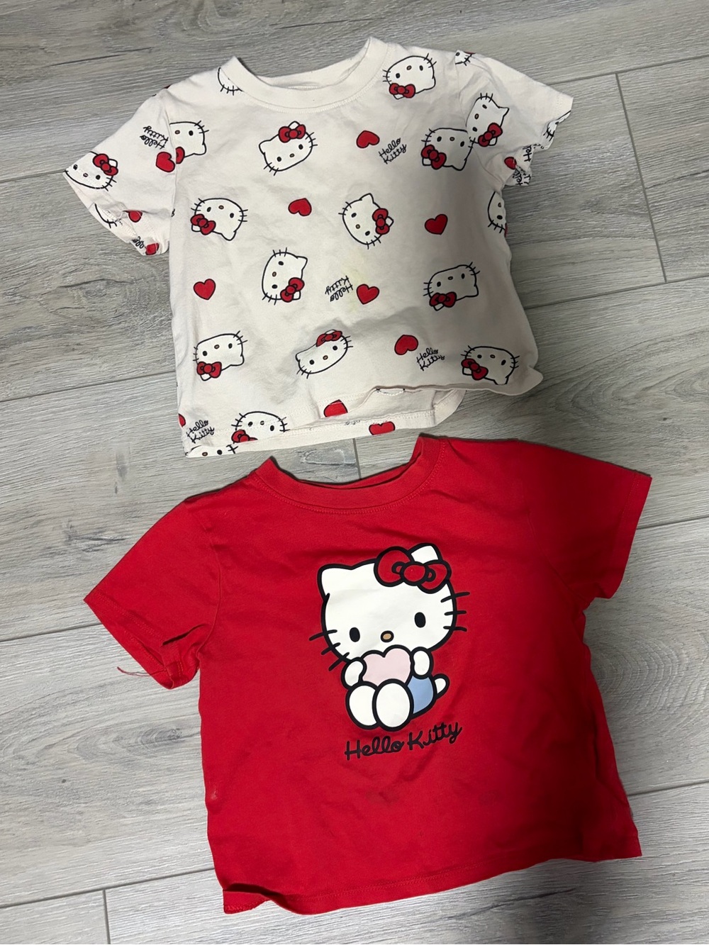 Hello Kitty Short Sleeve Tees in Red & White